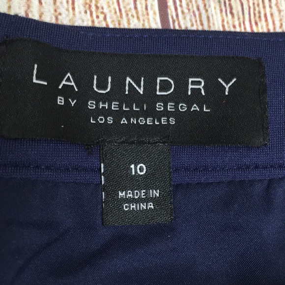 Laundry By Shelli Segal Boucle Frayed Trim Skirt Size 10 - Picture 7 of 8